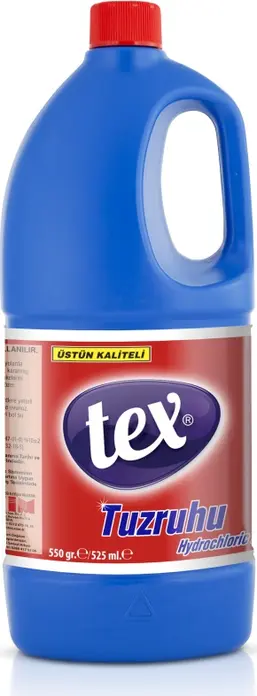 TEX Tuz Ruhu Hydrochloric Acid Concentrated Cleaning Solution for Limescale and Rust Removal, 550ml