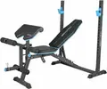 Thunder CROUL Multifunctional Weight Bench, Adjustable Incline Decline Flat, Steel Frame, Eco-Leather Padding, Preacher Curl Pad, Squat Rack, 220kg Max Load