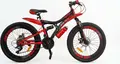 bernba Arise GTX 24 Children's Bicycle, 24 Inch Wheels, Steel Frame GTX-4100, Shimano Gears, Disc Brakes, Dual Suspension, Red, with Bottle and Holder