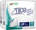 Прокладки гигиенические NiceLady Ultra для женщин, нормальное впитывание, ультратонкие с гибкими крылышками, мягкий слой, с кокосом, анатомическая форма, 10 шт