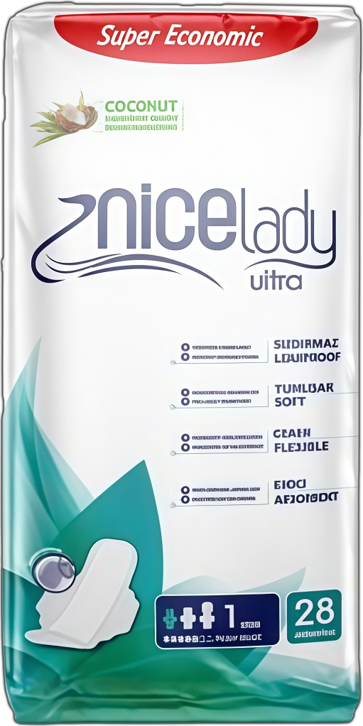 Прокладки гигиенические NiceLady Ultra Super Economic ультратонкие с мягким дышащим слоем, суперпоглощающим ядром и крылышками, 28 штук