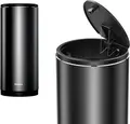 Coș de gunoi auto Baseus Dust-Free, Capacitate 800ml, Material PC + ABS, Design Compact pentru suporturi de pahare și compartimente uși, Negru