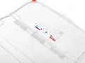 Araven Universal FIFO Container GN 1/1, 22.65L Polypropylene Storage Bin, Transparent, HACCP Compliant with Color-Coded Clips, Stackable