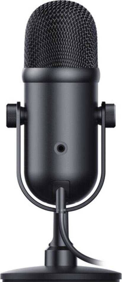 Razer Seiren V2 Pro USB Condenser Microphone, Supercardioid, 24-bit/96 kHz, High Pass Filter, Analog Gain Limiter, Zero-Latency Monitoring, Black