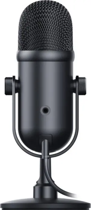 Razer Seiren V2 Pro USB Condenser Microphone, Supercardioid, 24-bit/96 kHz, High Pass Filter, Analog Gain Limiter, Zero-Latency Monitoring, Black