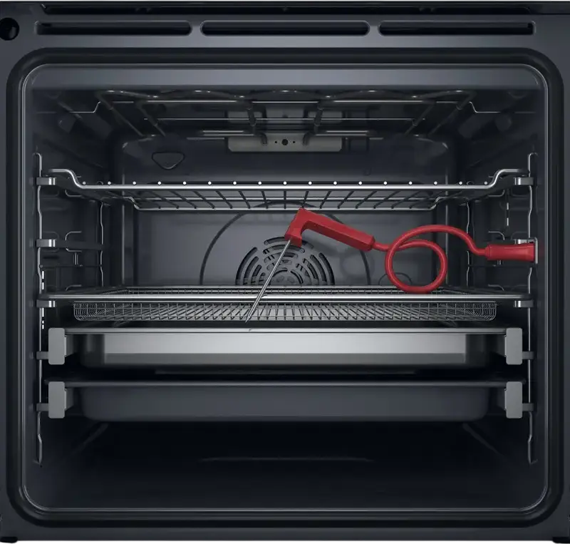 Whirlpool WOI11P8FHT2SBAF Built-in Electric Oven, 73L, A++, Black, 6th Sense Technology, Ready2Cook, Steam Cleaning, Meat Probe, 59.5x59.7x56.4 cm