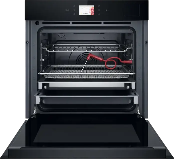 Whirlpool WOI11P8FHT2SBAF Built-in Electric Oven, 73L, A++, Black, 6th Sense Technology, Ready2Cook, Steam Cleaning, Meat Probe, 59.5x59.7x56.4 cm