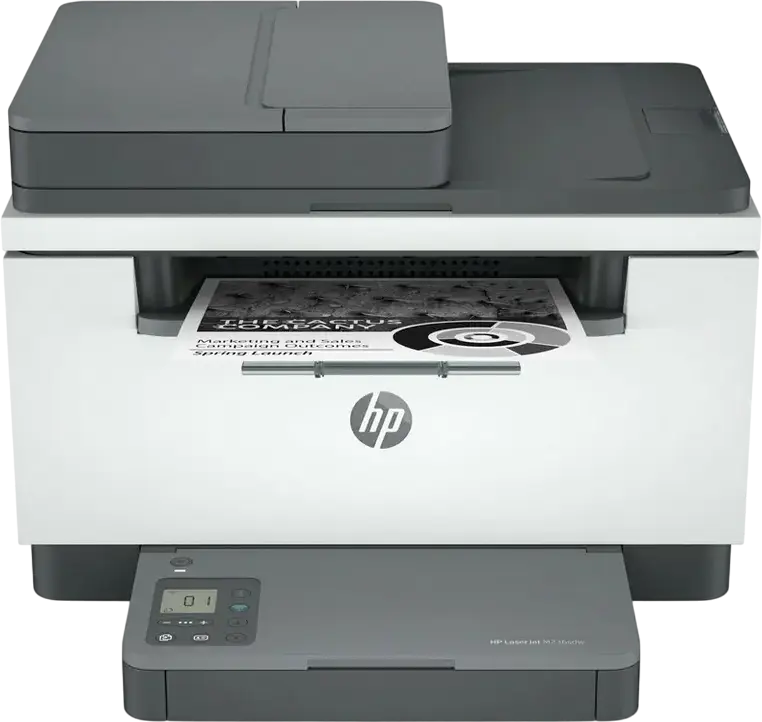 HP LaserJet MFP M236sdn Wireless Monochrome Laser Multifunction Printer, Print Scan Copy, 30 ppm, Auto Duplex, 40-Sheet ADF, Ethernet, USB, White and Grey