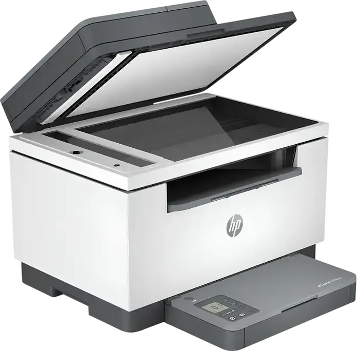 HP LaserJet MFP M236sdn Wireless Monochrome Laser Multifunction Printer, Print Scan Copy, 30 ppm, Auto Duplex, 40-Sheet ADF, Ethernet, USB, White and Grey