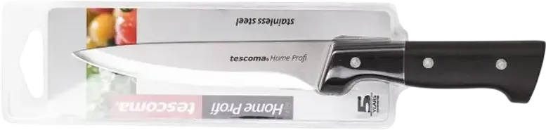 Cuțit Universal Tescoma Home Profi 880505, Lama din Oțel Inoxidabil 13 cm, Mâner de Plastic Negru, Set de 1 Bucată