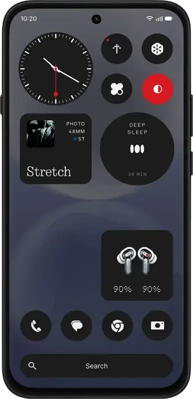 Smartphone Nothing Phone 4b A009P, Negru, Qualcomm Snapdragon 6 Gen 4, 8GB RAM, 128GB Stocare, Ecran AMOLED 6.77" 120Hz, Camera 50MP OIS, Baterie 5200mAh, IP64