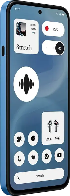 Nothing Phone 4b A009P Smartphone, Blue, Qualcomm Snapdragon 6 Gen 4, 8GB RAM, 128GB Storage, 6.77" AMOLED 120Hz Display, 50MP OIS Camera, 5200mAh Battery, IP64