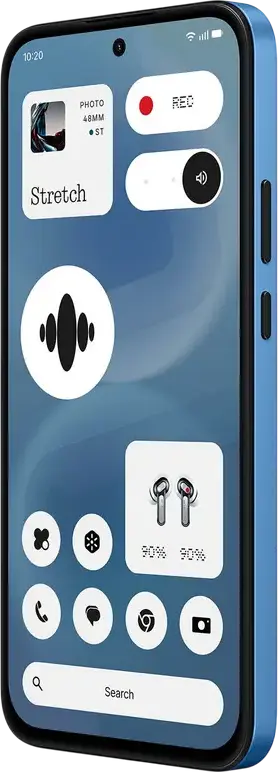 Nothing Phone 4b A009P Smartphone, Blue, Qualcomm Snapdragon 6 Gen 4, 8GB RAM, 128GB Storage, 6.77" AMOLED 120Hz Display, 50MP OIS Camera, 5200mAh Battery, IP64