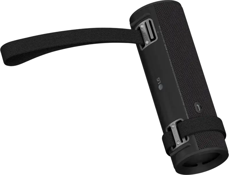Boxa Portabila Bluetooth LG XBOOM Grab, Tuned by will.i.am, 30W RMS, Rezistenta la Apa IP67, Baterie 20h, Bluetooth 5.4, Efecte de Lumina, Negru