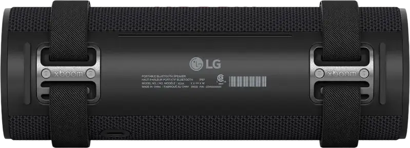 Boxa Portabila Bluetooth LG XBOOM Grab, Tuned by will.i.am, 30W RMS, Rezistenta la Apa IP67, Baterie 20h, Bluetooth 5.4, Efecte de Lumina, Negru