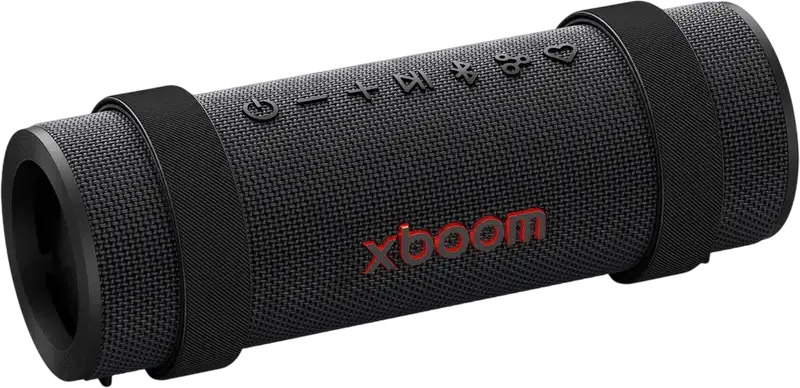 Boxa Portabila Bluetooth LG XBOOM Grab, Tuned by will.i.am, 30W RMS, Rezistenta la Apa IP67, Baterie 20h, Bluetooth 5.4, Efecte de Lumina, Negru