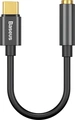 Baseus L54 USB Type-C to 3.5mm Female Audio Adapter with Built-in DAC Decoder, Aluminum Alloy, Gold-plated, HD Audio for Smartphones and Laptops, Black