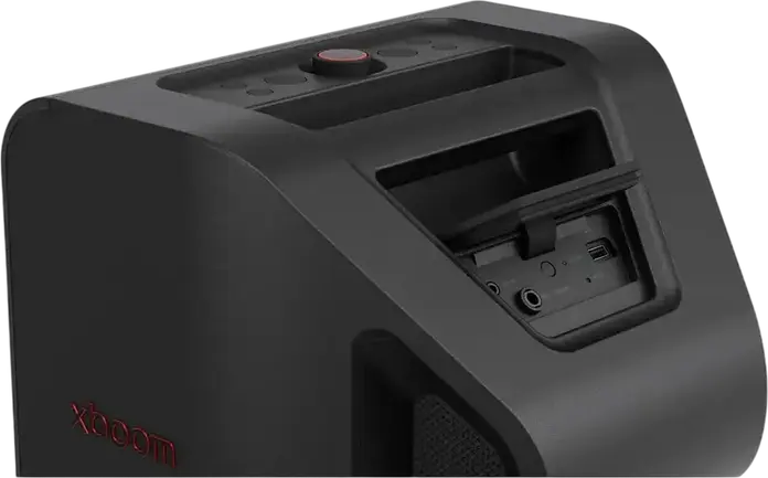 Портативная акустическая система LG XBOOM Stage 301, Party-колонка 120 Вт RMS, 2.1 CH, Bluetooth 5.4, защита IPX4, RGB-подсветка, аккумулятор на 12ч, черный