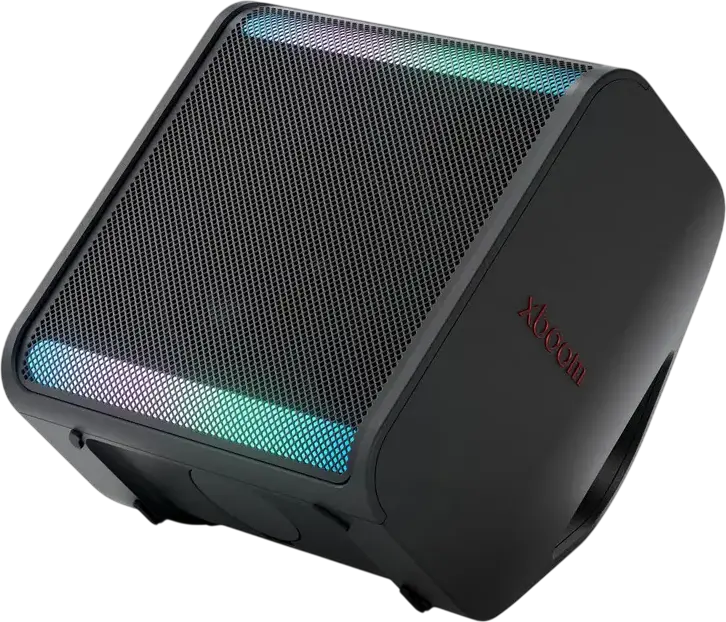 Портативная акустическая система LG XBOOM Stage 301, Party-колонка 120 Вт RMS, 2.1 CH, Bluetooth 5.4, защита IPX4, RGB-подсветка, аккумулятор на 12ч, черный