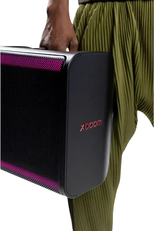 Портативная акустическая система LG XBOOM Stage 301, Party-колонка 120 Вт RMS, 2.1 CH, Bluetooth 5.4, защита IPX4, RGB-подсветка, аккумулятор на 12ч, черный