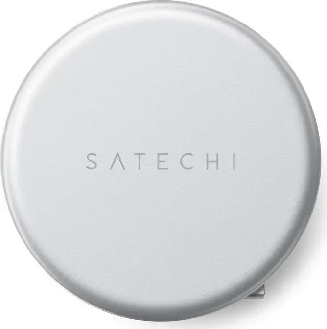 Adaptor Hub USB-C Satechi OntheGo 5-in-1 Multiport, HDMI 4K 60Hz, Incarcare PD 60W, USB 3.2 Gen 1, Cititor Card SD, Design Circular din Aluminiu