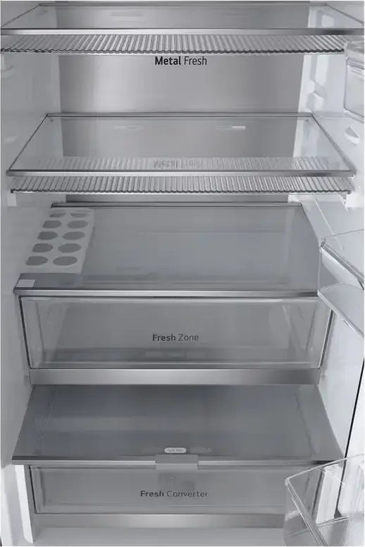 LG GBG5160CEV InstaView Combi Fridge-Freezer, No Frost, Smart Inverter Compressor, ThinQ Wi-Fi, Essence Black Steel, 349L, 186x59.5x67.6 cm
