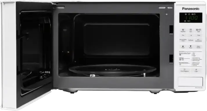 Cuptor cu Microunde cu Grill Panasonic NN-GT261W, Independent, Capacitate 20L, Putere 800W/1000W, 9 Programe Automate, Afisaj Digital, Alb