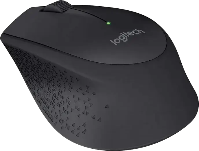 Mouse Wireless Logitech M280, pentru Dreapta, Tracking Optic Avansat 1000 dpi, Receptor USB Nano 2.4 GHz, Baterie 18 Luni, Negru