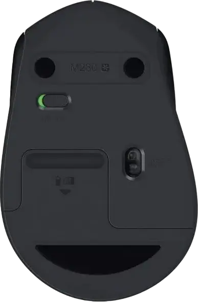Mouse Wireless Logitech M280, pentru Dreapta, Tracking Optic Avansat 1000 dpi, Receptor USB Nano 2.4 GHz, Baterie 18 Luni, Negru