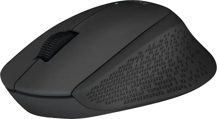 Mouse Wireless Logitech M280, pentru Dreapta, Tracking Optic Avansat 1000 dpi, Receptor USB Nano 2.4 GHz, Baterie 18 Luni, Negru