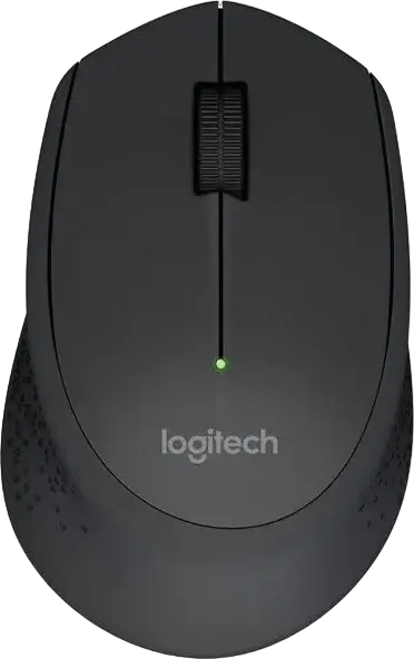 Mouse Wireless Logitech M280, pentru Dreapta, Tracking Optic Avansat 1000 dpi, Receptor USB Nano 2.4 GHz, Baterie 18 Luni, Negru