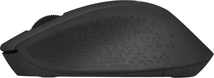 Mouse Wireless Logitech M280, pentru Dreapta, Tracking Optic Avansat 1000 dpi, Receptor USB Nano 2.4 GHz, Baterie 18 Luni, Negru