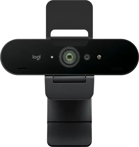 Webcam Logitech Brio Stream 4K UHD 960-001194, 1080p 60fps, Autofocus, RightLight 3 HDR, Windows Hello, Negru, Set cu licenta xSplit pentru 12 luni