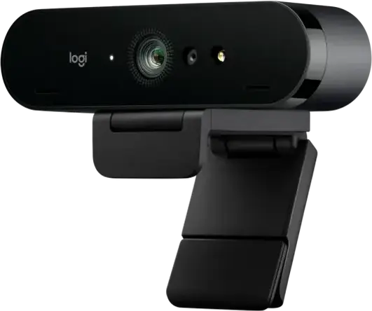 Webcam Logitech Brio Stream 4K UHD 960-001194, 1080p 60fps, Autofocus, RightLight 3 HDR, Windows Hello, Negru, Set cu licenta xSplit pentru 12 luni