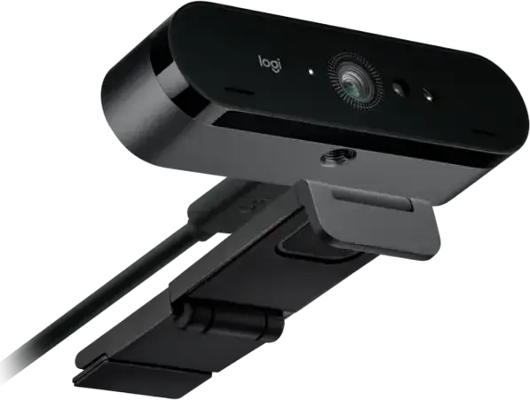 Webcam Logitech Brio Stream 4K UHD 960-001194, 1080p 60fps, Autofocus, RightLight 3 HDR, Windows Hello, Negru, Set cu licenta xSplit pentru 12 luni