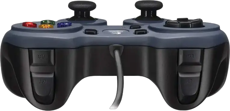 Gamepad Logitech F310 cu fir pentru PC si Android, Interfata USB, Moduri XInput si DirectInput, Grip Ergonomic, Albastru