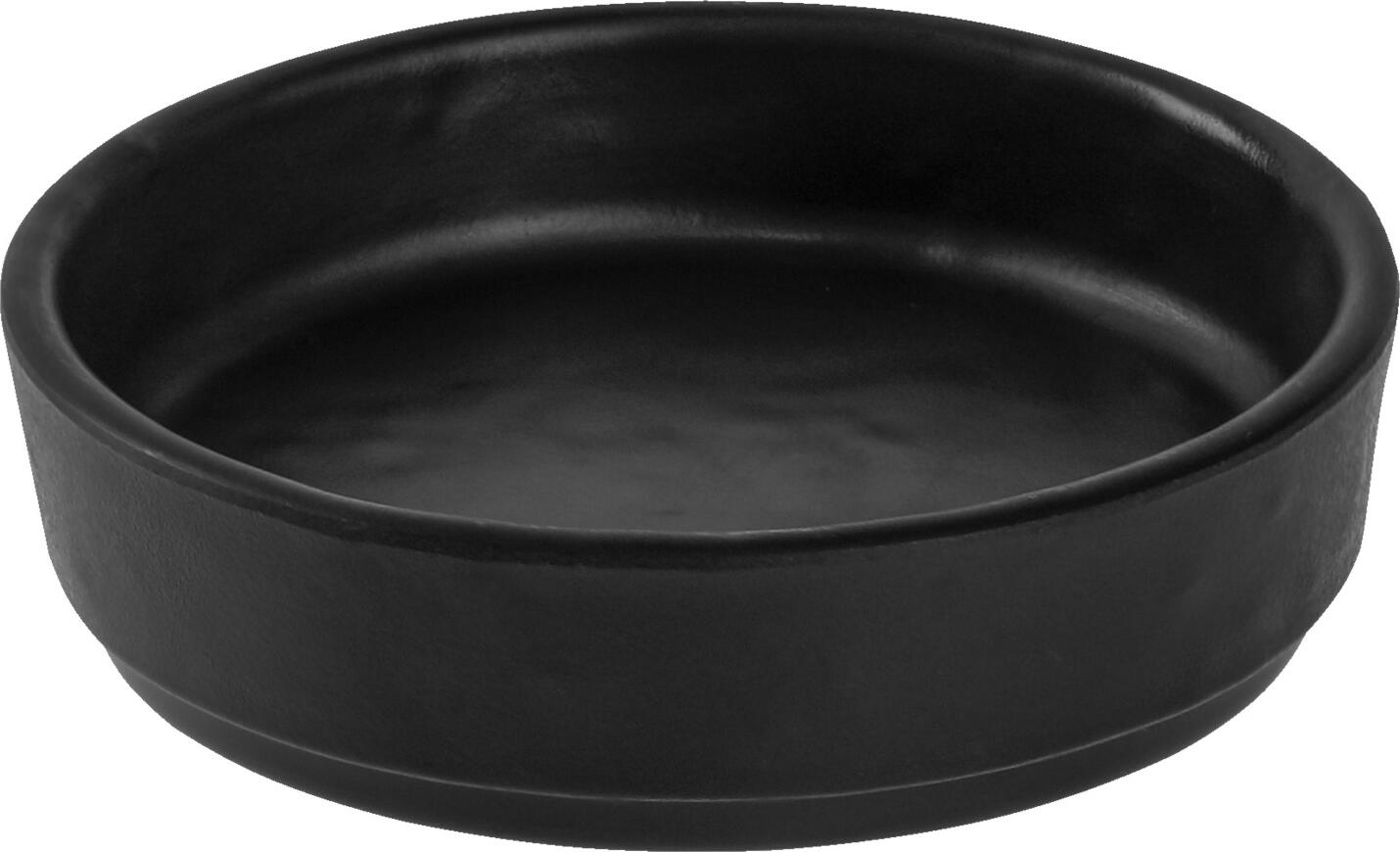 VEGA LUSINI Solutions GmbH Mini bowl Foglia Mini Schälchen Foglia Mini bowl Foglia; 65 ml, 8.6x2.3 cm (ØxH); black; round; 6 piece / pack Mini Schälchen Foglia; 65 ml, 8.6x2.3 cm (ØxH); schwarz; rund; 6 Stück / Pack Mini bowls made of melamine. Can be used from -30 °C to +70 °C. Shockproof and dishwasher safe. Mini-Schälchen aus Melamin. Einsetzbar von -30 °C bis +70 °C. Stoßfest und Spülmaschinenfest.