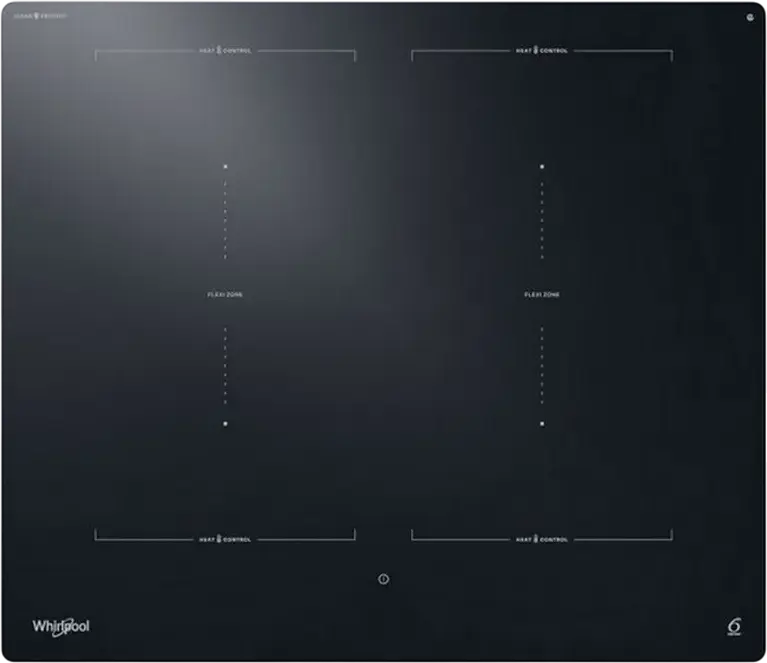 Whirlpool WTX 6019 DCF Built-in Induction Cooktop, 4 Zones, FlexiCook, 6th Sense Technology, Vitroceramic Black Surface, Slider Control, 59 cm