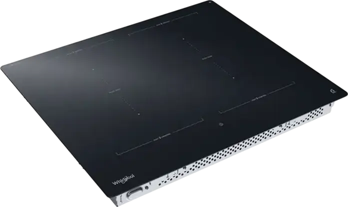 Whirlpool WTX 6019 DCF Built-in Induction Cooktop, 4 Zones, FlexiCook, 6th Sense Technology, Vitroceramic Black Surface, Slider Control, 59 cm