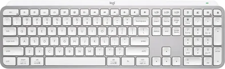 Logitech MX Keys S for Mac Wireless Keyboard 920-011638, Graphite, Bluetooth BLE, Multi-Device Easy-Switch, Smart Backlit, Rechargeable USB-C, macOS iPadOS