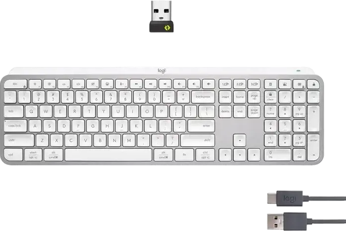 Logitech MX Keys S for Mac Wireless Keyboard 920-011638, Graphite, Bluetooth BLE, Multi-Device Easy-Switch, Smart Backlit, Rechargeable USB-C, macOS iPadOS