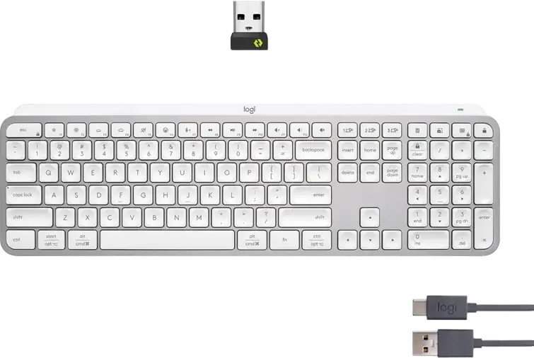 Logitech MX Keys S for Mac Wireless Keyboard 920-011638, Graphite, Bluetooth BLE, Multi-Device Easy-Switch, Smart Backlit, Rechargeable USB-C, macOS iPadOS