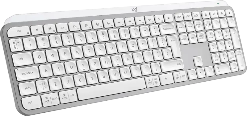 Logitech MX Keys S for Mac Wireless Keyboard 920-011638, Graphite, Bluetooth BLE, Multi-Device Easy-Switch, Smart Backlit, Rechargeable USB-C, macOS iPadOS