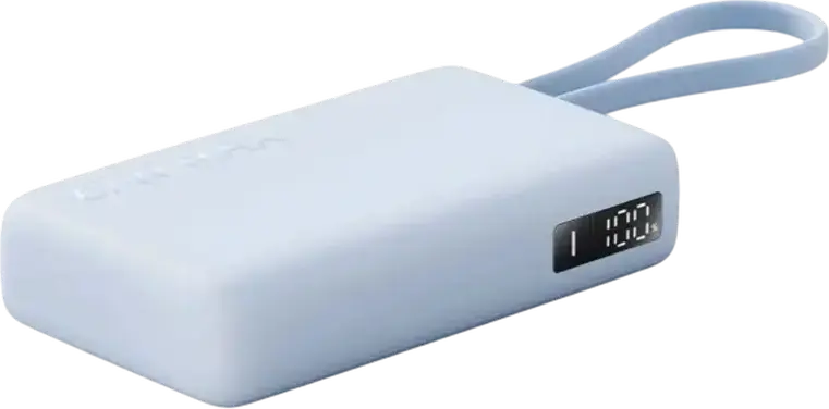 Xiaomi 67W Power Bank 10000 BHR08NZGL 10000mAh External Battery with Integrated USB Type-C Cable, LCD Display, 67W Max Output, Light Blue