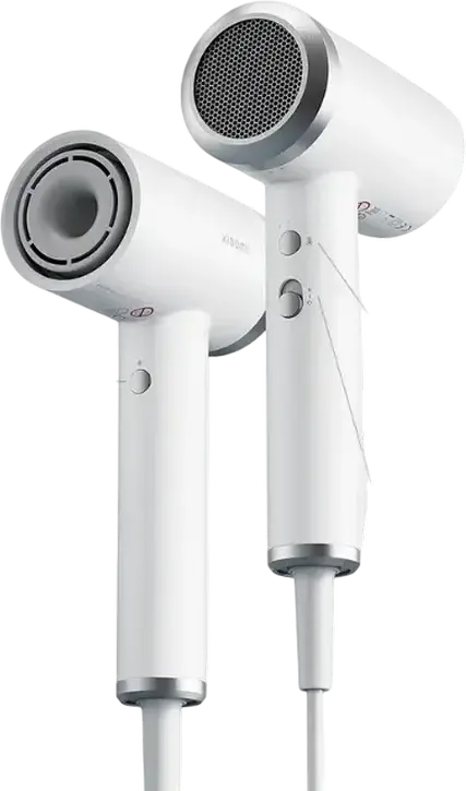 Фен Xiaomi High-speed Iconic BHR 9114EU, 1600 Вт, мотор 110 000 об/мин, скорость воздуха 62 м/с, ионизация, 4 режима температуры, белый, с концентратором