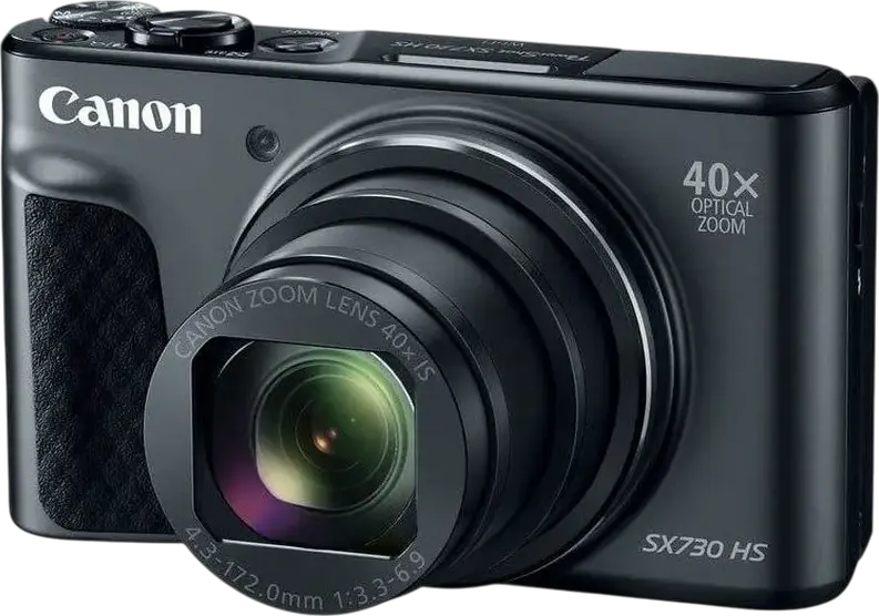 Canon PowerShot SX740 HS Lite Edition Digital Camera, 20.3 MP, 40x Optical Zoom, 4K Video, DIGIC 8 Processor, Wi-Fi, Bluetooth, GPS, Black