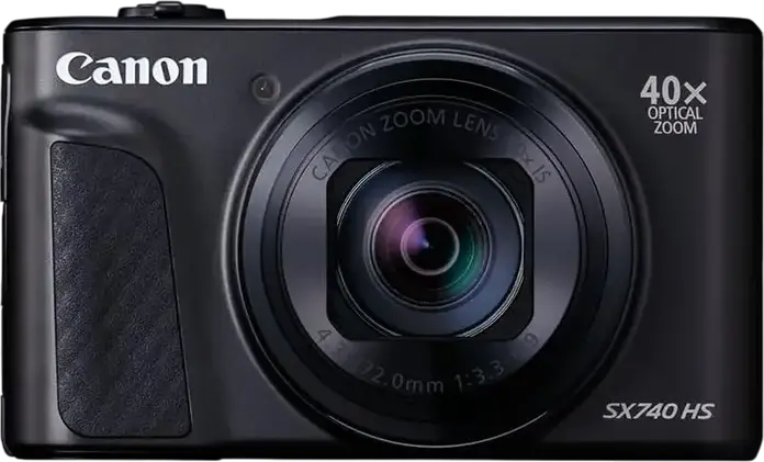 Canon PowerShot SX740 HS Lite Edition Digital Camera, 20.3 MP, 40x Optical Zoom, 4K Video, DIGIC 8 Processor, Wi-Fi, Bluetooth, GPS, Black