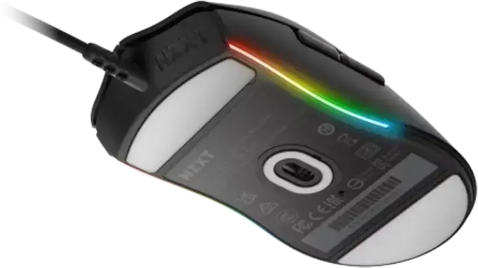 Mouse Gaming NZXT Lift MS-1WRAX-BM, Senzor Optic PixArt 3389 16,000 DPI, 400 IPS, Switch-uri Omron, Iluminare RGB, Ambidextru, Culoare: Negru