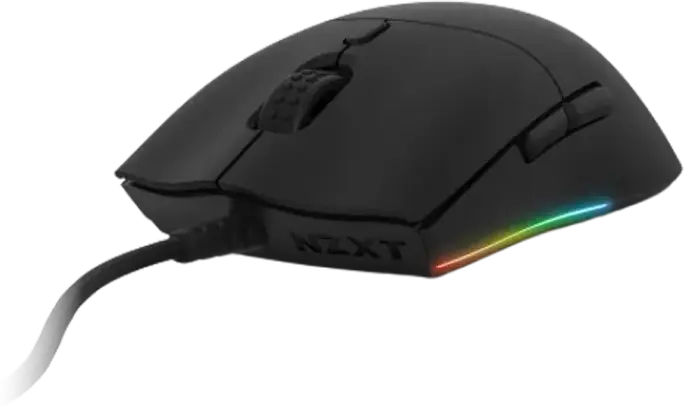 Mouse Gaming NZXT Lift MS-1WRAX-BM, Senzor Optic PixArt 3389 16,000 DPI, 400 IPS, Switch-uri Omron, Iluminare RGB, Ambidextru, Culoare: Negru