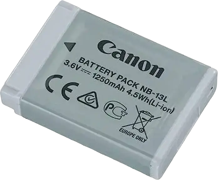 Аккумулятор Canon NB-13L Li-ion перезаряжаемый 3.6В 1250мАч для PowerShot G1 X Mark III, G5 X, G7 X, G9 X, SX620 HS, SX720 HS, SX740 HS